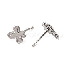 304 Stainless Steel Stud Earring Findings&nbsp;SA-CBAAD0D-13P