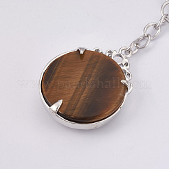 Natural Tiger Eye Keychain&nbsp;KEYC-P041-C09