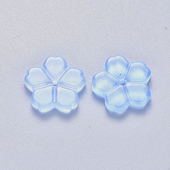 Transparent Single Face Spray Painted Glass Beads&nbsp;GLAA-S190-006B-01