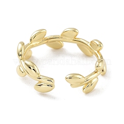 Brass Open Cuff Rings for Women&nbsp;RJEW-A028-03G