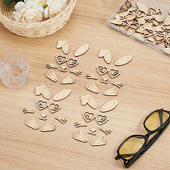 10Pcs Unfinished MDF Pieces&nbsp;WOOD-MA0001-02