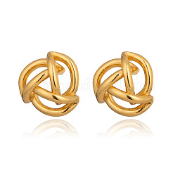 304 Stainless Steel Spiral Stud Earrings&nbsp;FC8265