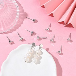 SHEGRACE Brass Stud Earring Findings&nbsp;XGR0105P-151P
