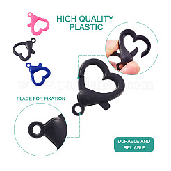 120Pcs 10 Colors Plastic Lobster Claw Clasps&nbsp;KY-YS0001-05