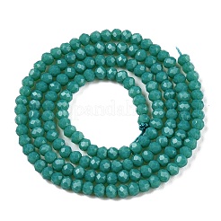 Opaque Solid Color Glass Beads Strands&nbsp;EGLA-T021-02C