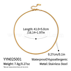 2.7MM European Style 304 Stainless Steel Box Chain Necklaces for Women&nbsp;DP5170-1