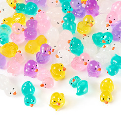56pcs 14 styles Duck Luminous Resin Display Ornaments&nbsp;DJEW-TA0001-09