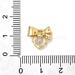 Brass Micro Pave Cubic Zirconia Beads&nbsp;KK-Z131-10G