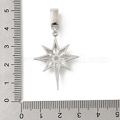 Brass Micro Pave Cubic Zirconia Pendants&nbsp;KK-U047-11P