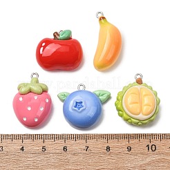Opaque Resin Imitation Fruit Pendants&nbsp;RESI-B049-01