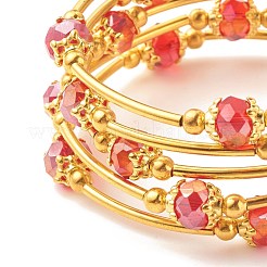 Bling Glass Beaded Wrap Bracelet&nbsp;BJEW-JB07746