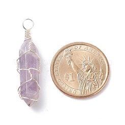 3Pcs Natural Amethyst&nbsp;PALLOY-JF01208