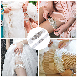 Lace Elastic Bridal Garters&nbsp;AJEW-WH0258-222