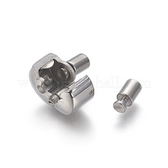 Tarnish Resistant 304 Stainless Steel European Clasps&nbsp;STAS-F212-008P