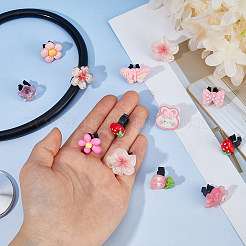 24Pcs 12 Styles Resin Stethoscope Pendant Decorations&nbsp;HJEW-DC00176