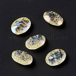 Crackle Moonlight Style K9 Glass Rhinestone Cabochons&nbsp;RGLA-J020-C-IO