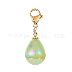 Rainbow Iridescent Acrylic Teardrop Pendant Decorations&nbsp;HJEW-JM01086