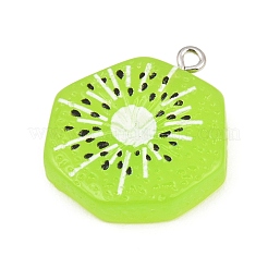 Opaque Resin Imitation Fruit Pendants&nbsp;RE-CBA3138-01D-P