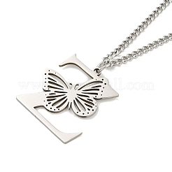 201 Stainless Steel Necklaces&nbsp;NJEW-Q336-01Z-P