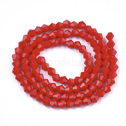 Opaque Solid Color Glass Beads Strands&nbsp;GLAA-Q080-4mm-B02