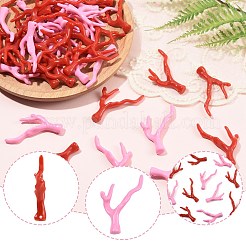 40Pcs Opaque Acrylic Pendants&nbsp;SACR-FS0001-50