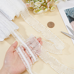 2 Cards 2 Styles Polycotton Pleated Elastic Lace Ribbon&nbsp;OCOR-FG0001-69A