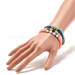 Word Love Stretch Bracelets Set&nbsp;BJEW-JB07448