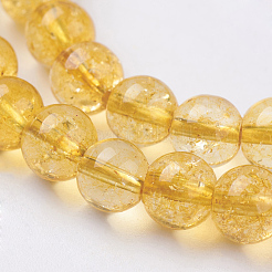 Synthetic Citrine Beads Strands&nbsp;G-C076-6mm-6A