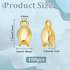 100Pcs Brass Chain Extender Drop&nbsp;KK-BC0015-41