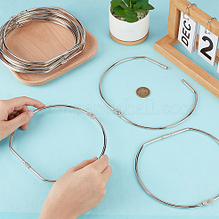 Iron Hinged Loose Leaf Binder Rings&nbsp;FIND-WH0173-356