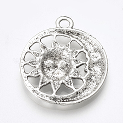Tibetan Style Alloy Pendants&nbsp;X-TIBE-T010-06AS-RS