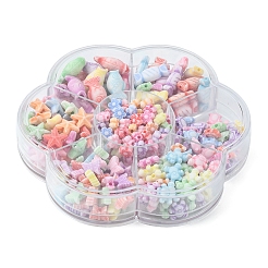 260Pcs 7 Style Craft Style Acrylic Beads&nbsp;MACR-FS0001-38