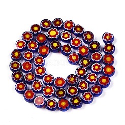 Handmade Millefiori Glass Beads Strands&nbsp;LAMP-N024-21