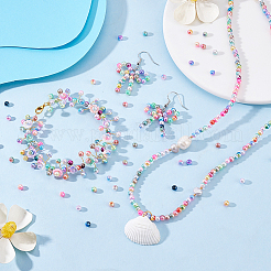 2080Pcs 16 Colors Rainbow ABS Plastic Imitation Pearl Beads&nbsp;OACR-PH0004-47