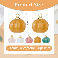 20Pcs 5 Colors Natural Green Aventurine & Topaz Jade & Rose Quartz&nbsp;PALLOY-FH00086