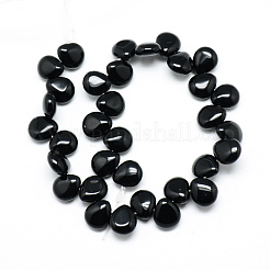 Natural Black Stone Beads Strands&nbsp;X-G-T005-01