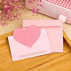 30Pcs 6 Colors Heart Greeting Cards&nbsp;AJEW-DJ0002-23