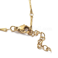 Ion Plating(IP) 304 Stainless Steel Bar Link Chain Brcelets&nbsp;BJEW-K226-11G