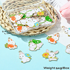 20Pcs 5 Style Alloy Enamel Pendants&nbsp;ENAM-CJ0005-66