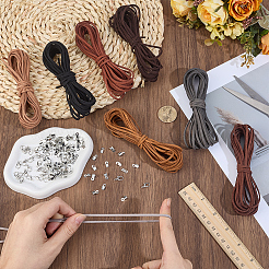 DIY Faux Suede Cord Bracelets & Necklace Making Kit&nbsp;DIY-CL0002-48