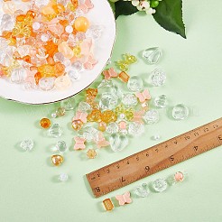 150 Pieces Random Rose Acrylic Beads Bear Pastel Spacer Beads Butterfly Loose Beads for Jewelry Keychain Phone Lanyard Making&nbsp;JX543I