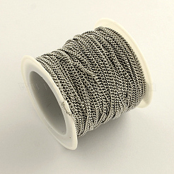 Tarnish Resistant 304 Stainless Steel Curb Chains&nbsp;CHS-Q001-20
