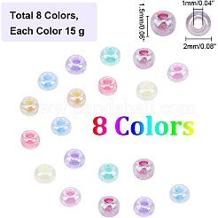 120g 5 Style 12/0 Imitation Jade Glass Seed Beads&nbsp;SEED-NB0001-87