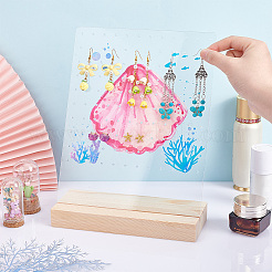 Transparent Acrylic Earring Displays&nbsp;NDIS-WH0015-01C