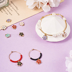 30Pcs 6 Colors Alloy Charms&nbsp;ENAM-TA0001-76