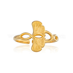 304 Stainless Steel Open Cuff Rings for Women&nbsp;LX3412
