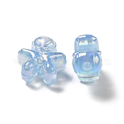 UV Plating Rainbow Iridescent Acrylic Beads&nbsp;PACR-M002-11