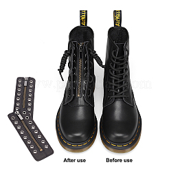 PU Leather Lace-in Boot Zipper Inserts&nbsp;DIY-WH0043-51AB-01