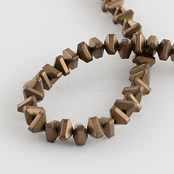 Electroplate Non-magnetic Synthetic Hematite Beads Strands&nbsp;X-G-R208-01