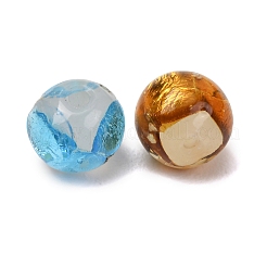 Handmade Foil Glass Beads&nbsp;LAMP-K048-05A